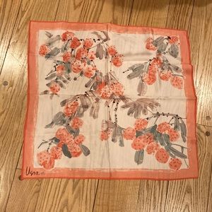 Vintage Vera silk square scarf with floral print